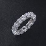 Load image into Gallery viewer, 2.7ctw Full Eternity Moissanite Band - Round Cut
