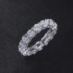 2.7ctw Full Eternity Moissanite Band - Round Cut