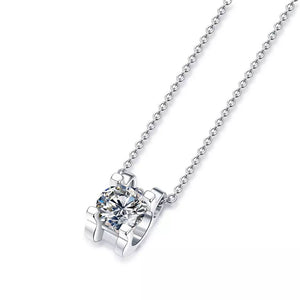 1ct Elegant Moissanite Necklace Pendant