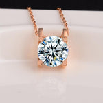 Load image into Gallery viewer, 1ct Elegant Moissanite Necklace Pendant
