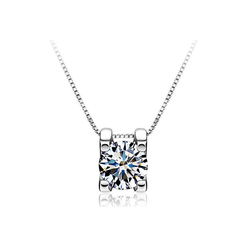 1ct Elegant Moissanite Necklace Pendant