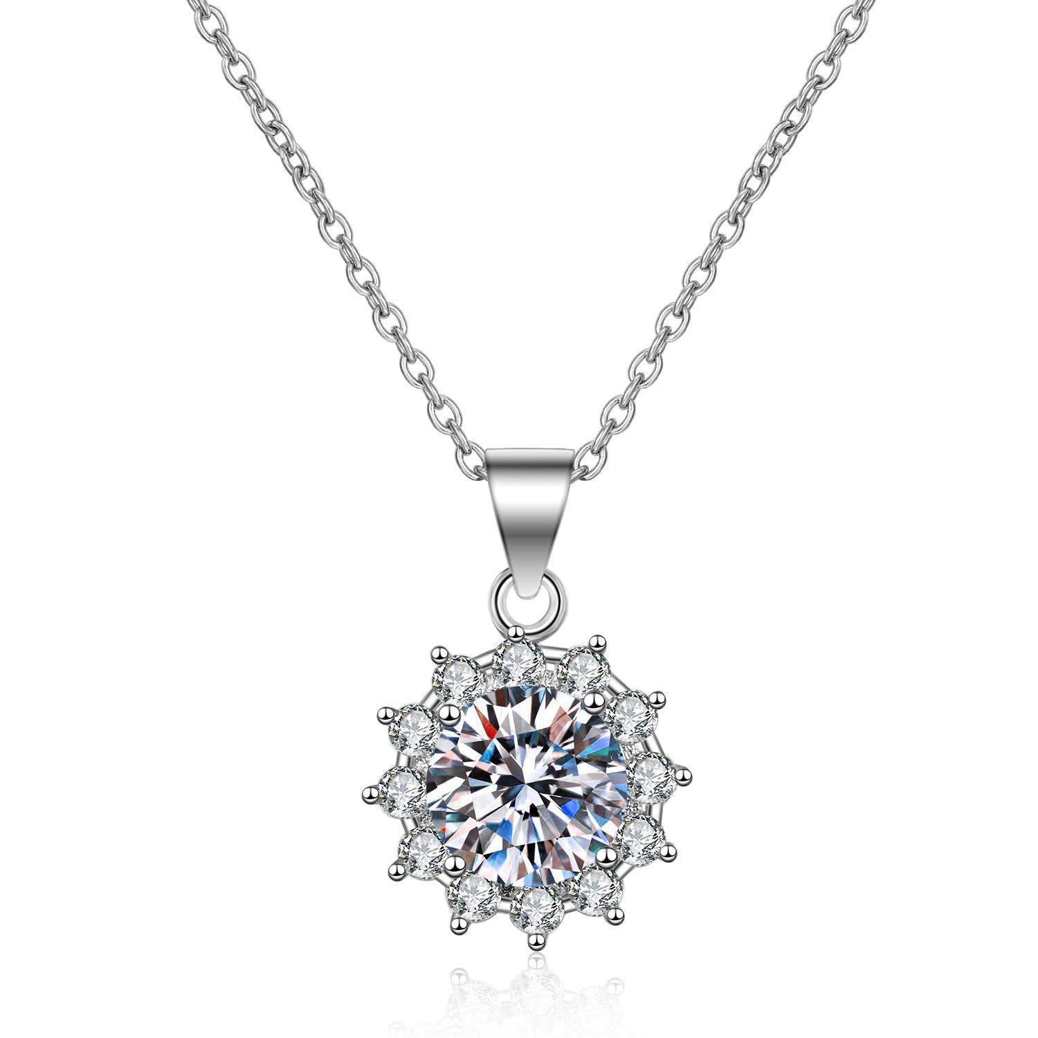 1ct Star Moissanite Necklace Pendant