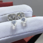 Load image into Gallery viewer, Oval Cut Moissanite Earring Studs
