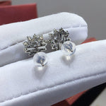 Load image into Gallery viewer, Sunflower Moissanite Earring Studs
