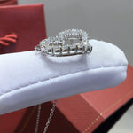 Load image into Gallery viewer, Moissanite Heart Necklace Big Size
