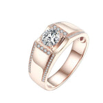 Load image into Gallery viewer, Men&#39;s Ring Moissanite 18k Gold
