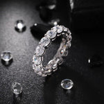 Load image into Gallery viewer, 2.7ctw Full Eternity Moissanite Band - Round Cut
