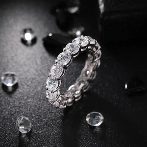 2.7ctw Full Eternity Moissanite Band - Round Cut