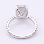 Load image into Gallery viewer, 2ct Oval Cut Moissanite Hidden Halo Ring
