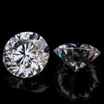 Load image into Gallery viewer, Round Cut Loose Moissanite Stone | White D Color VVS1 | Loose Moissanite with Certificate
