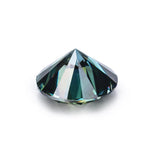 Load image into Gallery viewer, Dark Green Loose Moissanite Stone | Brilliant Excellent Round Cut VVS
