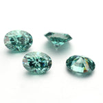 Load image into Gallery viewer, Green Oval Cut Loose Moissanite
