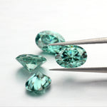 Load image into Gallery viewer, Green Oval Cut Loose Moissanite
