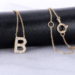 Load image into Gallery viewer, Lab-Diamond A-Z Initial Letter Necklace | 18k Gold
