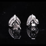 Load image into Gallery viewer, Heart Cut Moissanite Earring Studs 14k White Gold
