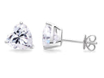 Load image into Gallery viewer, Heart Cut Moissanite Earring Studs 14k White Gold
