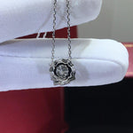 Load image into Gallery viewer, 18k White Gold 1ct Moissanite Pendant Necklace
