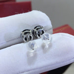 Load image into Gallery viewer, Black Moissanite Earring Studs | 18k Gold
