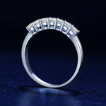 Load image into Gallery viewer, Classic 7 Stone Moissanite Wedding Band 0.7CTW
